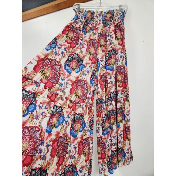 MISA Ziba Floral Cotton Wide-Leg Pants Size L - Picture 7 of 10